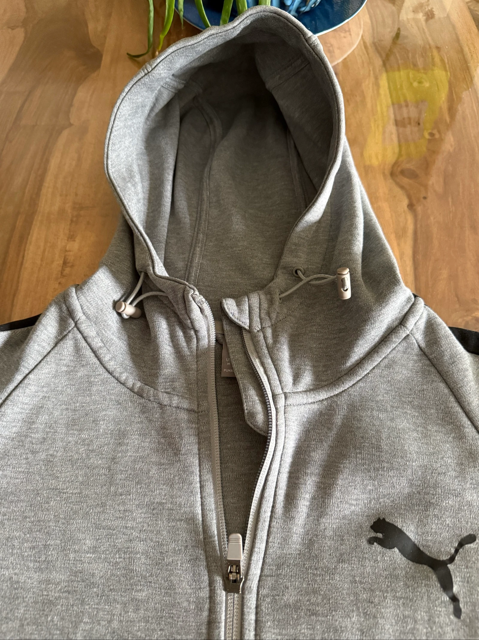 Men's gray Puma M hooded sports jacket – Streetwear – Very good condition – photo 3